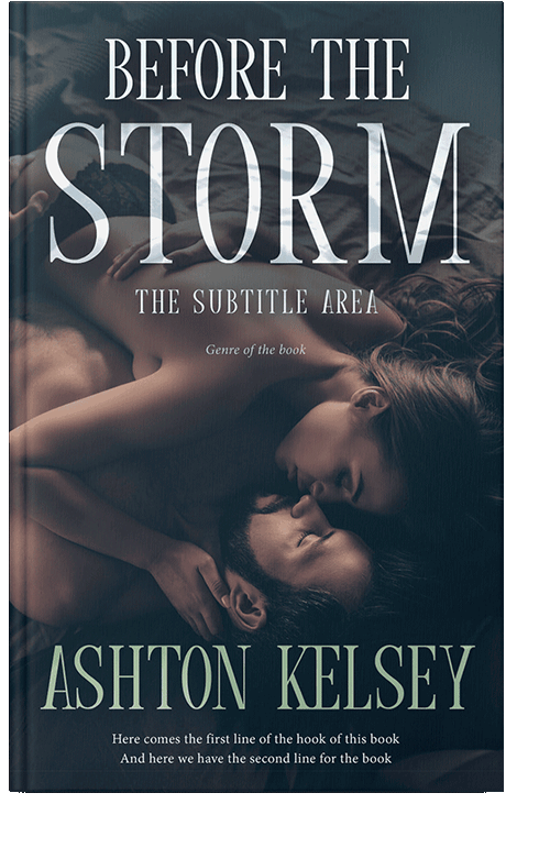 Front view of Ebony Clay #20602 - Premade Erotica Book Cover