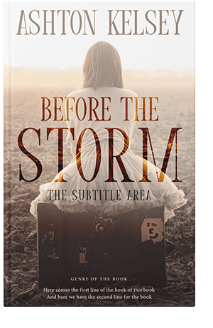 Pre Made Book Cover Vanilla