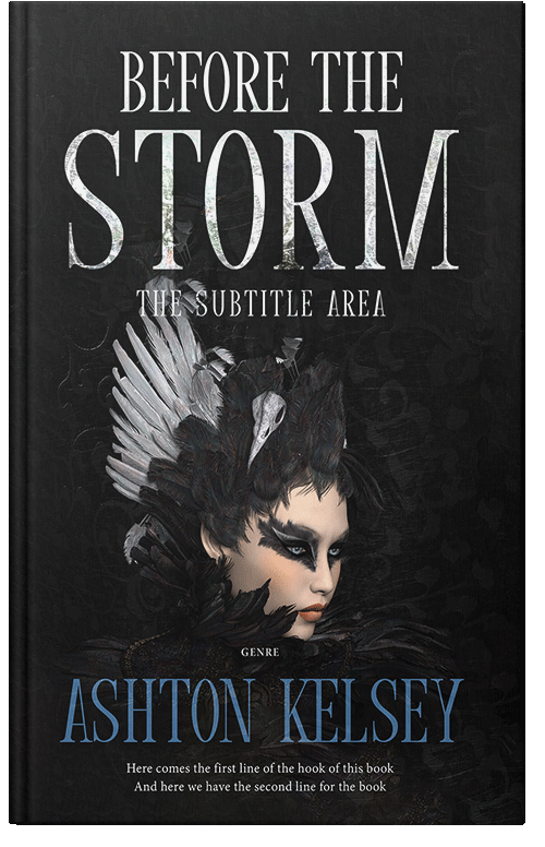Front view of Cod Gray #20615 - Premade Fantasy Book Cover