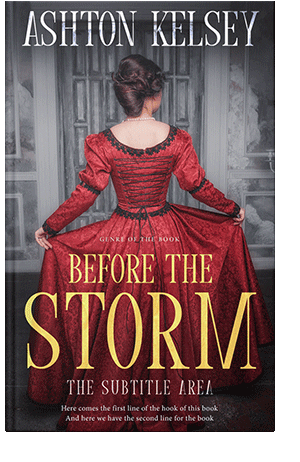 Pre Made Book Cover Woody Brown