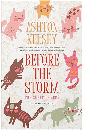 Pre Made Book Cover White Linen