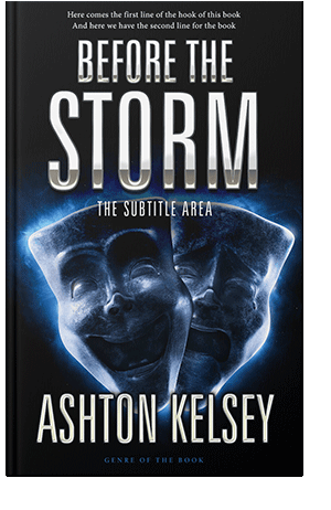 Pre Made Book Cover Silver Sand