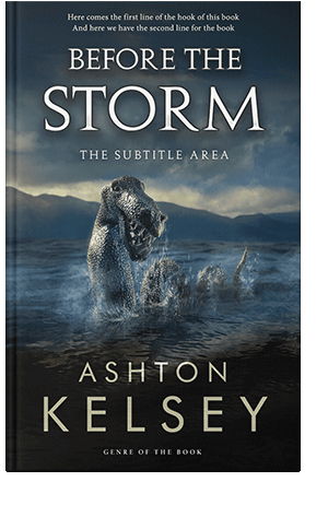 Pre Made Book Cover Ebony Clay