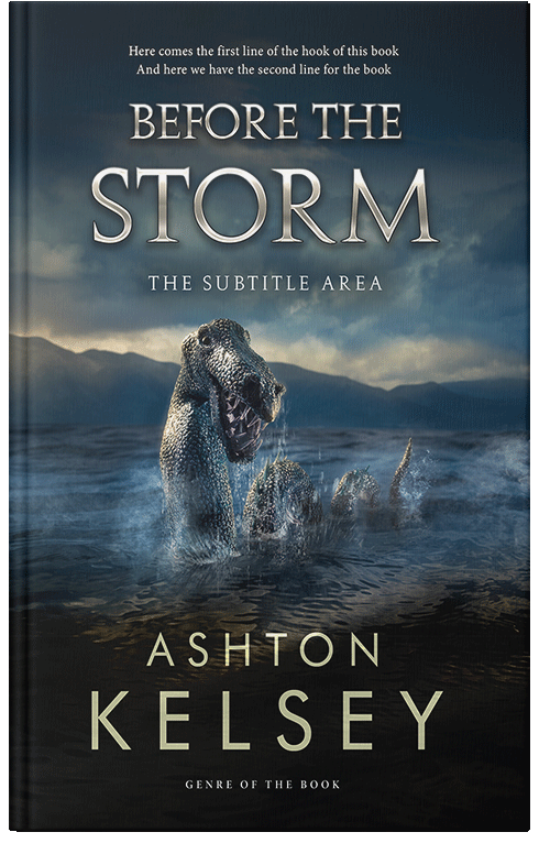 Front view of Ebony Clay #20642 - Premade Fantasy Book Cover