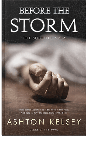 Pre Made Book Cover Cocoa Brown