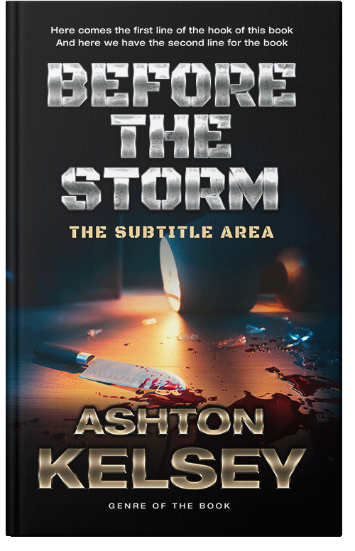 Front view of Premade Mystery & Thriller & Suspense Book Cover - Indian Khaki