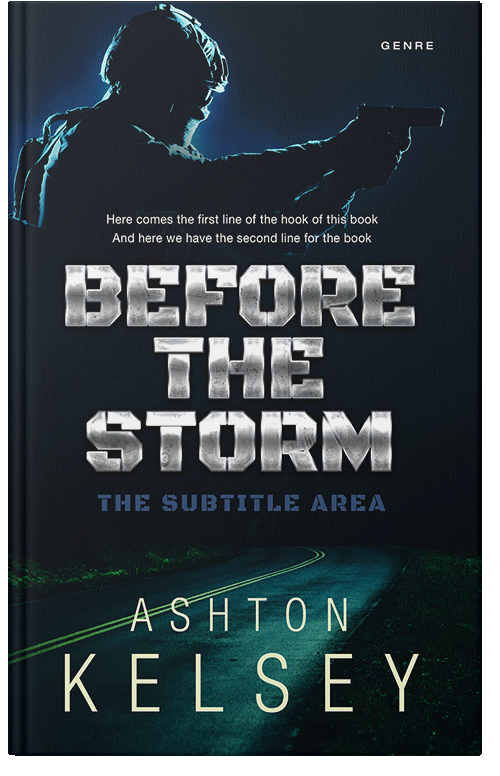 Front view of Black Pearl #20654 - Premade Mystery & Thriller & Suspense Book Cover