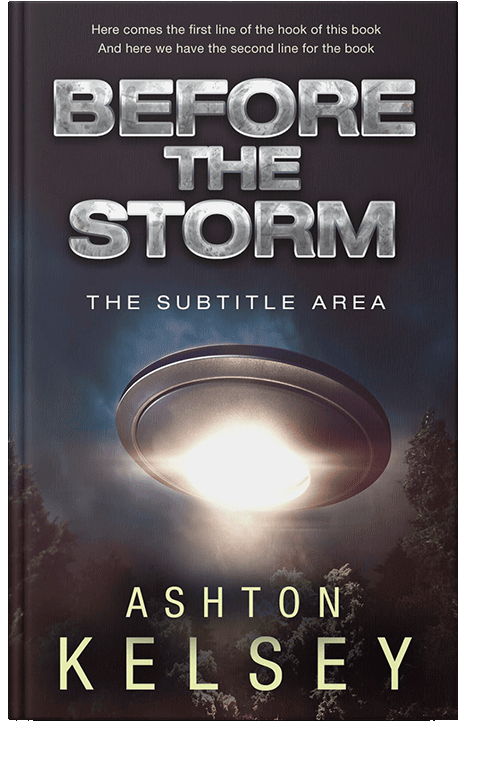 Front view of Thunder #20658 - Premade Apocalyptica Book Cover