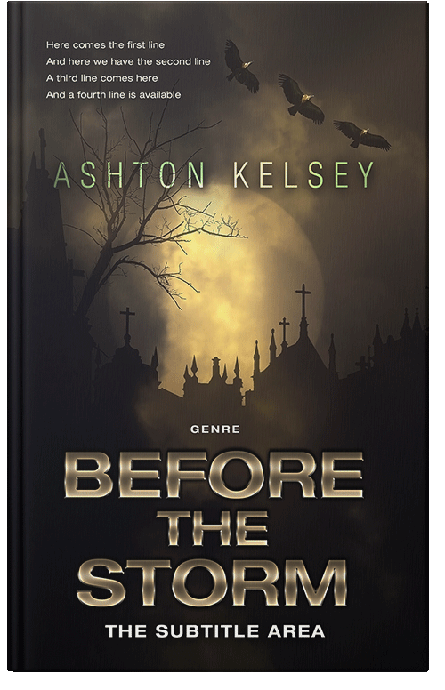 Front view of Premade Mystery & Thriller & Suspense Book Cover - Cocoa Brown