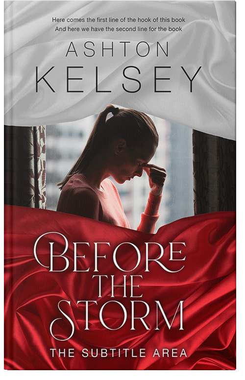 Front view of Premade Self-Improvement & Self-Help Book Cover - Silver