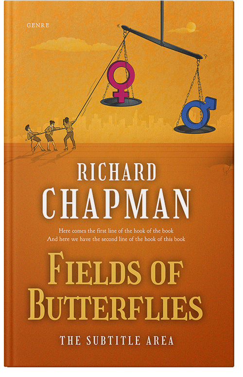 Front view of Premade Politics & Law & Society Book Cover - Meteor