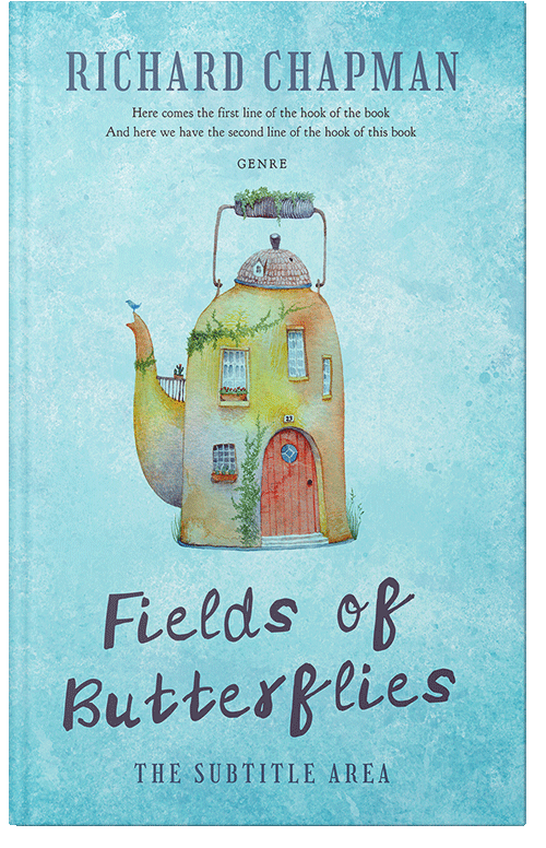 Front view of Powder Blue #20702 - Premade Fantasy Book Cover