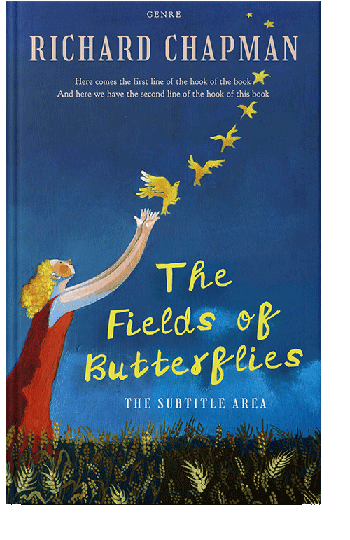 Front view of Chathams Blue #20704 - Premade Poetry Book Cover