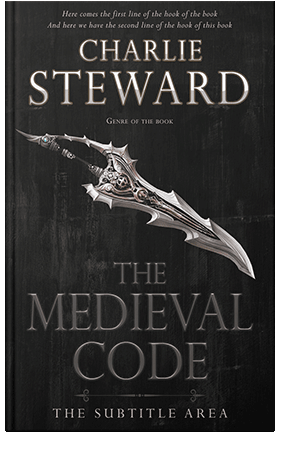 Pre Made Book Cover Cod Gray