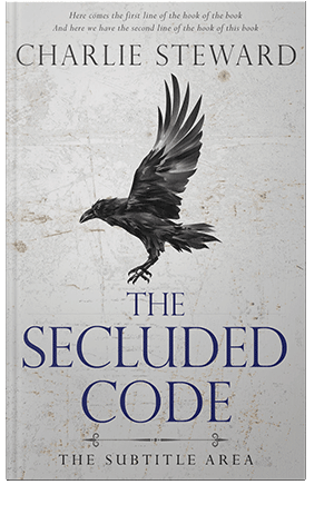 Pre Made Book Cover Quill Gray