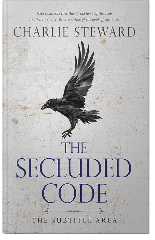 Front view of Premade Mystery & Thriller & Suspense Book Cover - Quill Gray