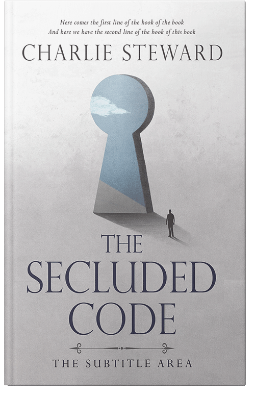 Front view of Pale Slate #20717 - Premade Self-Improvement & Self-Help Book Cover