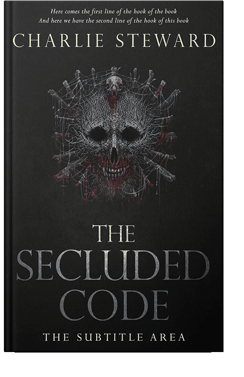 Front view of Cod Gray #20779 - Premade Horror Book Cover