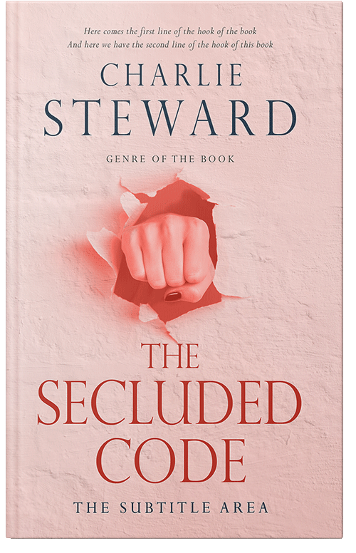 Front view of Premade Abstract Book Cover - Beauty Bush