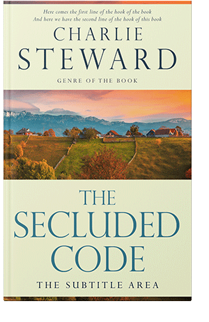 Pre Made Book Cover Gray Asparagus