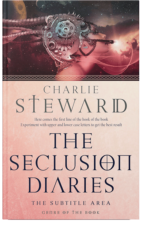 Front view of Cocoa Brown #20797 - Premade Science Fiction Book Cover