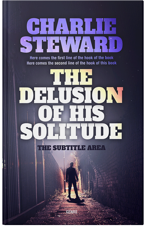 Front view of Premade Mystery & Thriller & Suspense Book Cover - Steel Gray