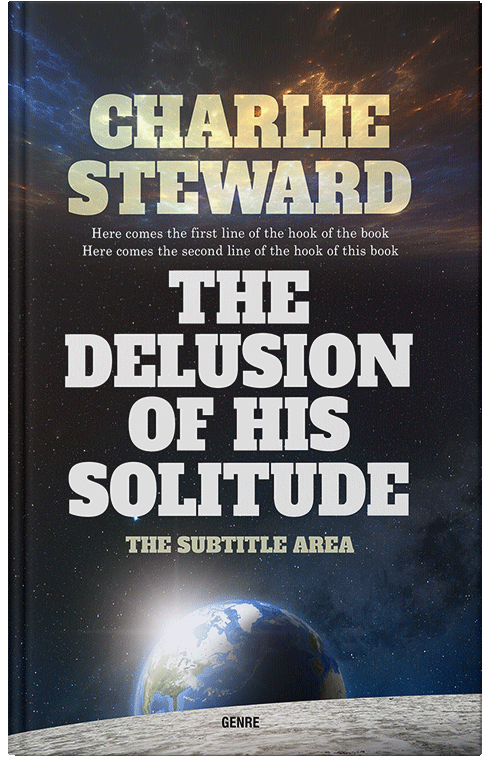 Front view of Moon Mist #20808 - Premade Science Fiction Book Cover