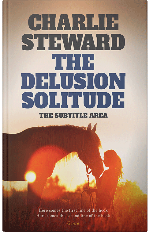 Front view of Premade Literary Fiction Book Cover - Parchment