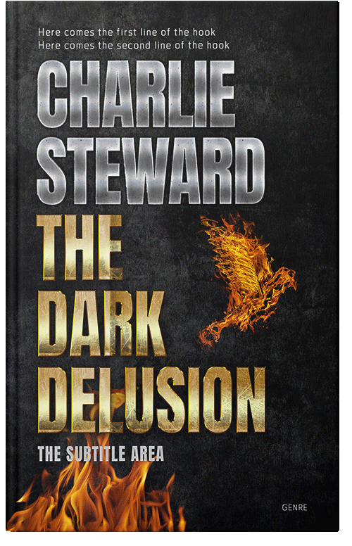 Front view of Tan #20838 - Premade Fantasy Book Cover