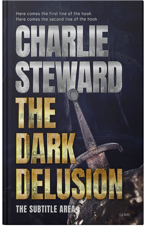 Front view of Steel Gray #20844 - Premade Historical Book Cover