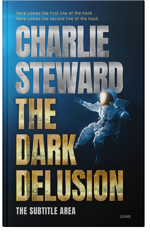 Front view of Indian Khaki #20852 - Premade Science Fiction Book Cover