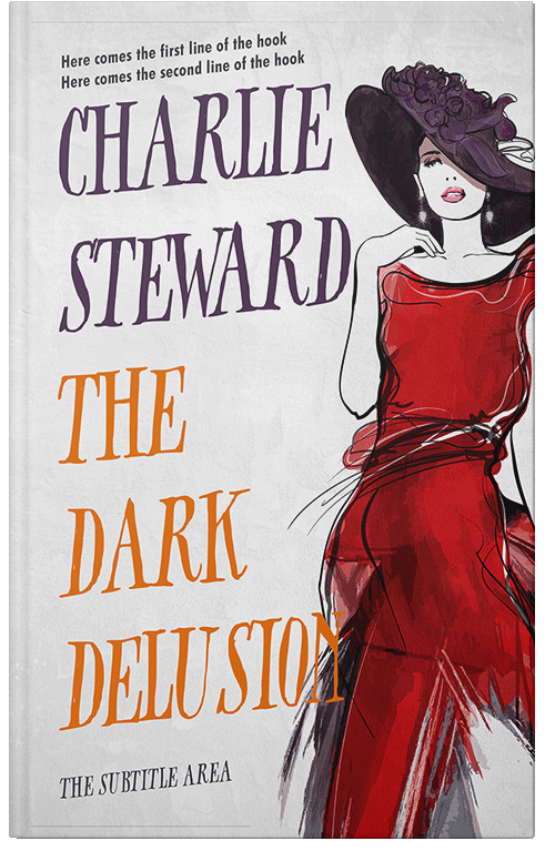 Front view of Premade Chick Lit Book Cover - Gallery