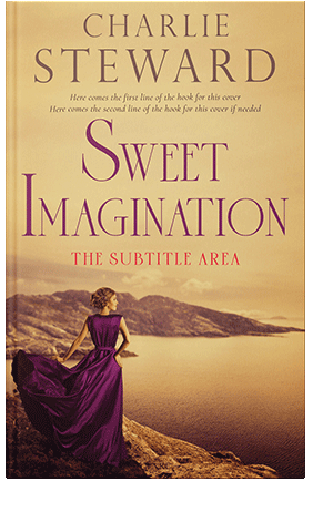 Pre Made Book Cover Gold Sand