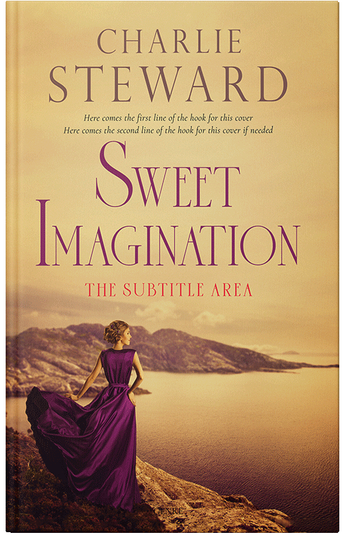 Front view of Premade Romance Book Cover - Gold Sand