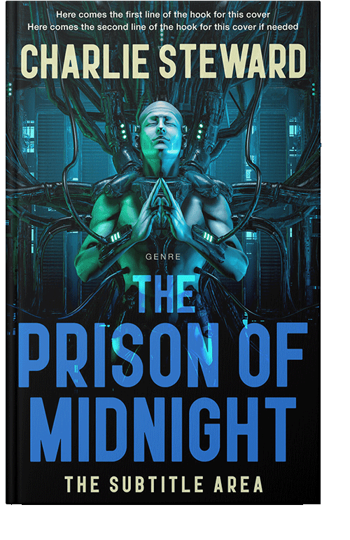 Front view of Black Pearl #20924 - Premade Science Fiction Book Cover