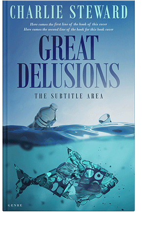 Pre Made Book Cover Steel Blue