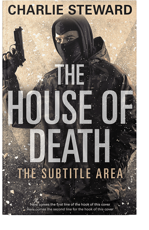 Front view of Mine Shaft #20952 - Premade Action & Adventure Book Cover