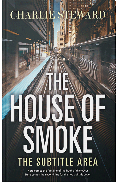 Front view of Premade Mystery & Thriller & Suspense Book Cover - Outer Space