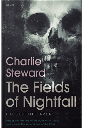 Pre Made Book Cover Gray Nickel