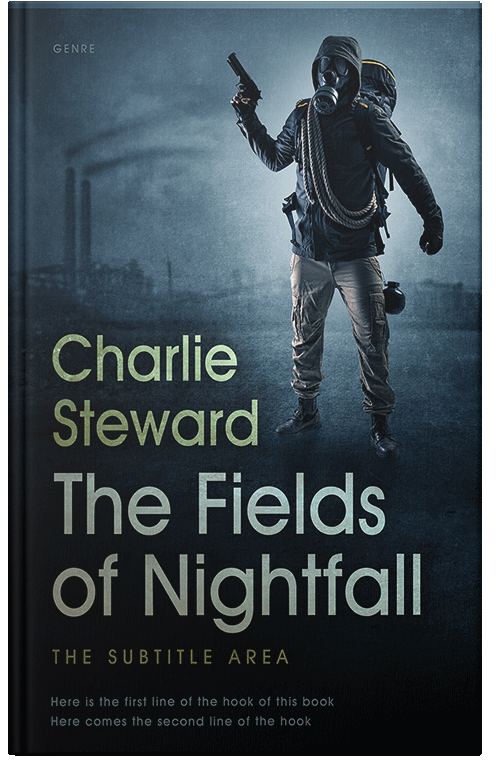 Front view of Ebony #21029 - Premade Apocalyptica Book Cover