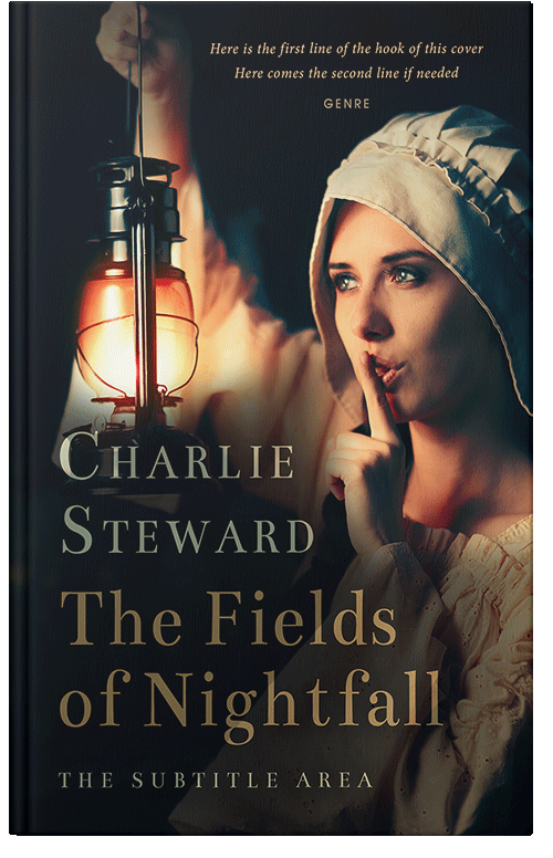 Front view of Premade Historical Book Cover - Whiskey