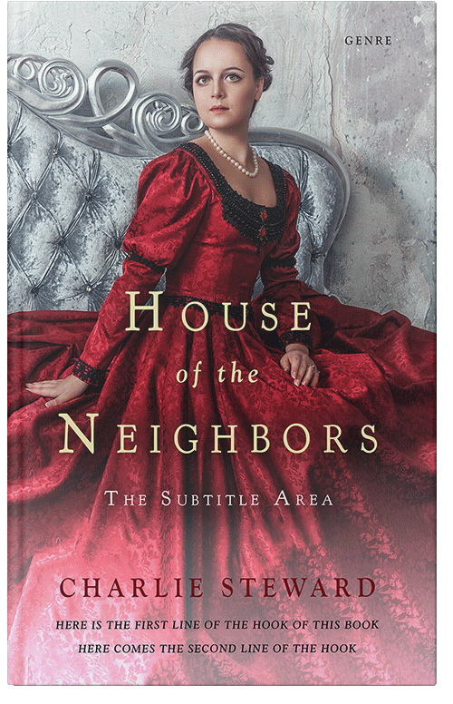 Front view of Premade Historical Book Cover - Copper Rust