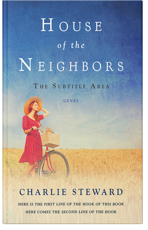 Front view of Azure #21043 - Premade Travel Book Cover