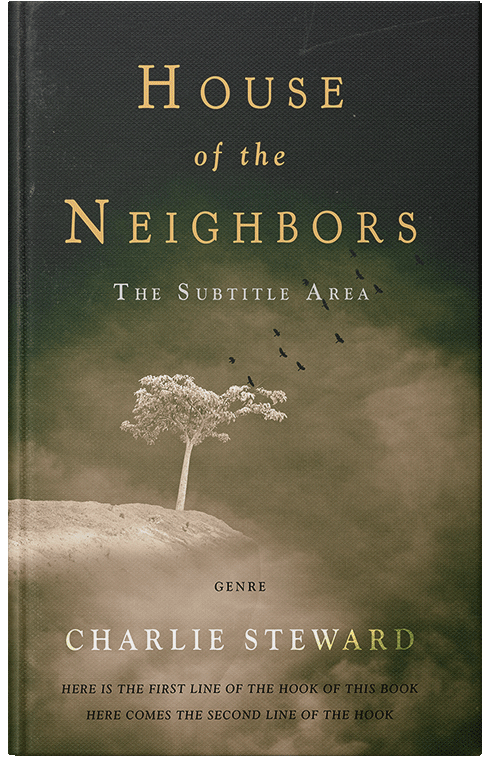 Front view of Birch #21044 - Premade Apocalyptica Book Cover