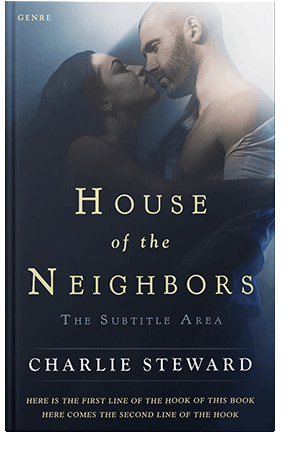 Pre Made Book Cover Swirl