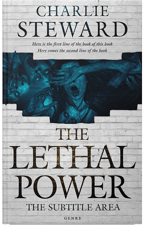 Front view of Elephant #21084 - Premade Horror Book Cover