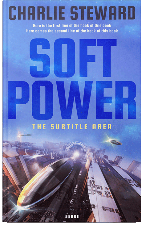 Front view of Havelock Blue #21093 - Premade Science Fiction Book Cover