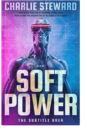 Pre Made Book Cover Azure