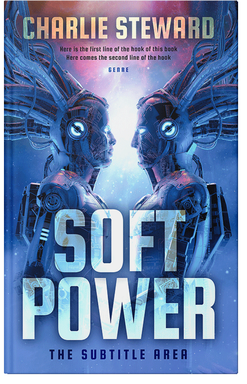 Front view of Premade Science Fiction Book Cover - St Tropaz