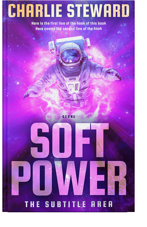Front view of Lavender #21098 - Premade Science Fiction Book Cover